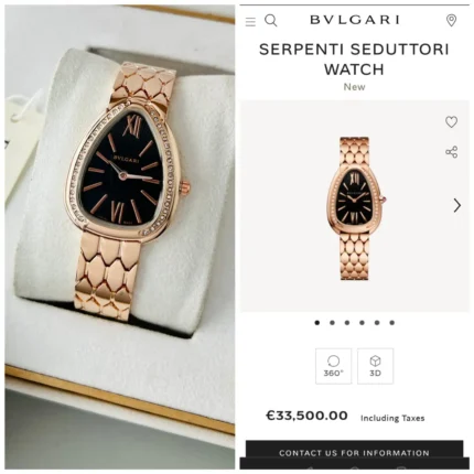 BVLGARI first copy watch in kolkata at Borzia
