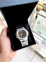 Patek Philippe Geneve Black Dial Chronograph Premium 7AA Replica in Kolkata at Borzia