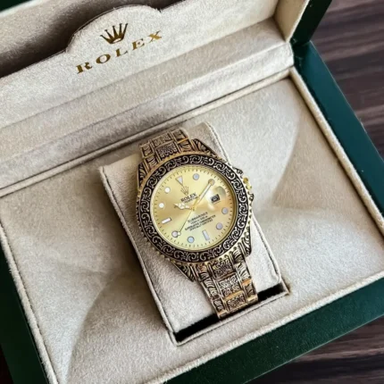 Rolex Submariner Gold Dial Handcrafted 7AAA Premium Replica in Chennai at Borzia