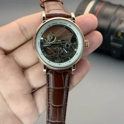 Patek Philippe Geneve Skeleton Automatic Mechanical Watch 7AA Luxury Replica in Chennai at Borzia