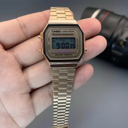 Casio Vintage Rose Gold Digital Watch 7AA First Copy Replica