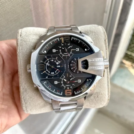 Diesel Uber Chief DZ-7376 Silver Dial Watch Premium 7AA Quality