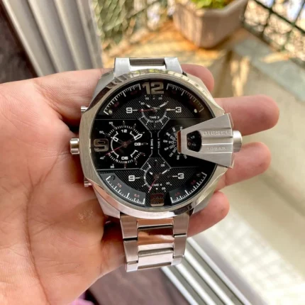 Diesel Uber Chief DZ-7376 Silver Dial Watch Premium 7AA Quality