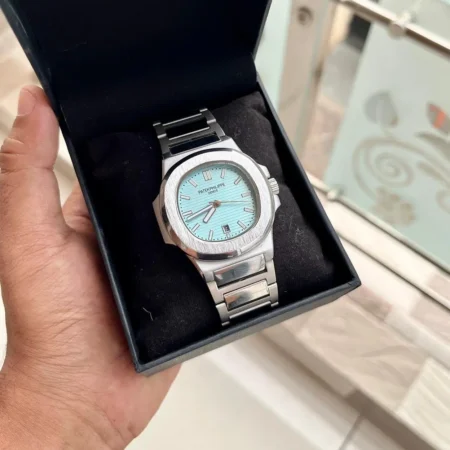 Patek Philippe Geneve Silver Watch Premium 7AA First Copy