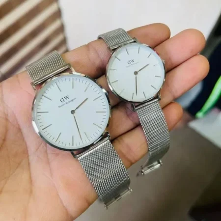 Daniel Wellington Silver & White Watch 7AA Premium Replica