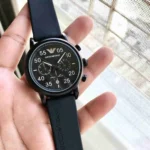 Emporio Armani Luigi Rubber Chronograph 7AA Premium First Copy Replica