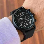 Emporio Armani Luigi Rubber Chronograph 7AA Premium First Copy Replica