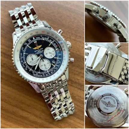 Breitling Navitimer Blue Dial Chronograph 7AA First Copy Watch Replica