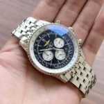 Breitling Navitimer Blue Dial Chronograph 7AA First Copy Watch Replica