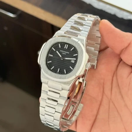 Patek Philippe Nautilus Black Dial First Copy Watch Premium Replica