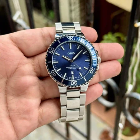 Oris Aquis Blue Dial Stainless Steel Watch 7AA First Copy