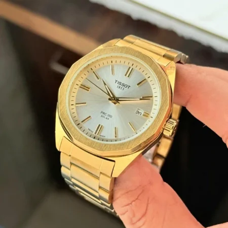 Tissot PRC100 Solar White Dial Watch 7AAA First Copy