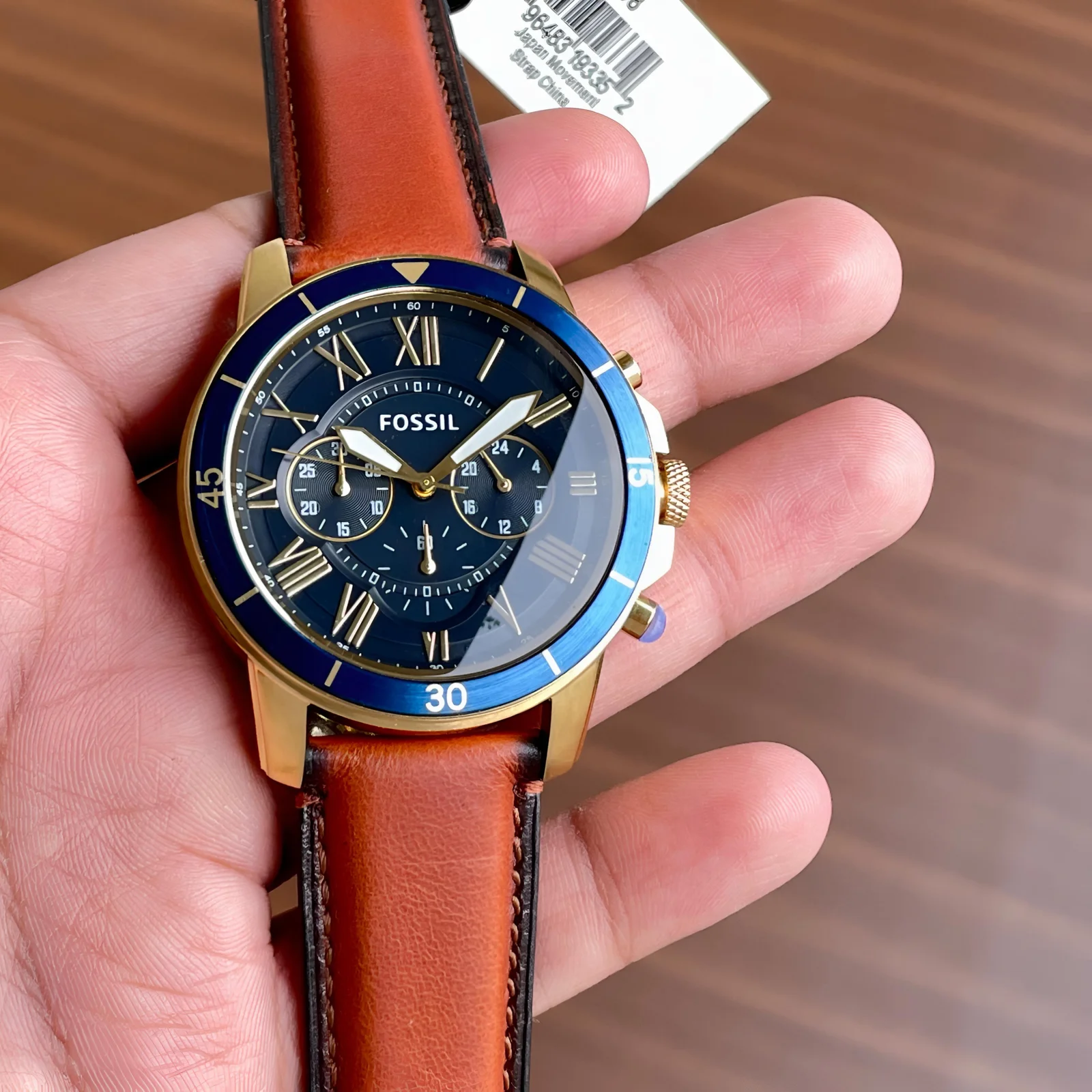 Fossil FS5132 Blue Chronograph Watch 7AAA First Copy